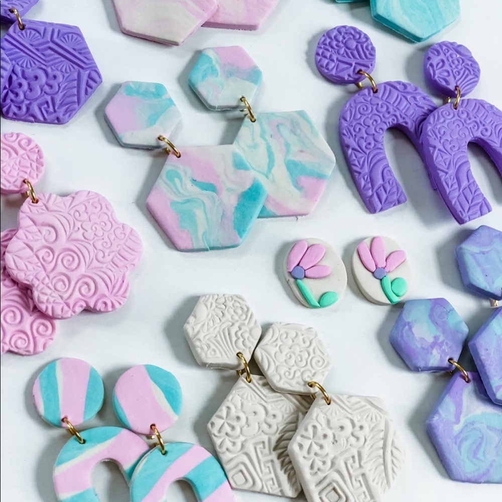 Custom Order Clay Earrings
